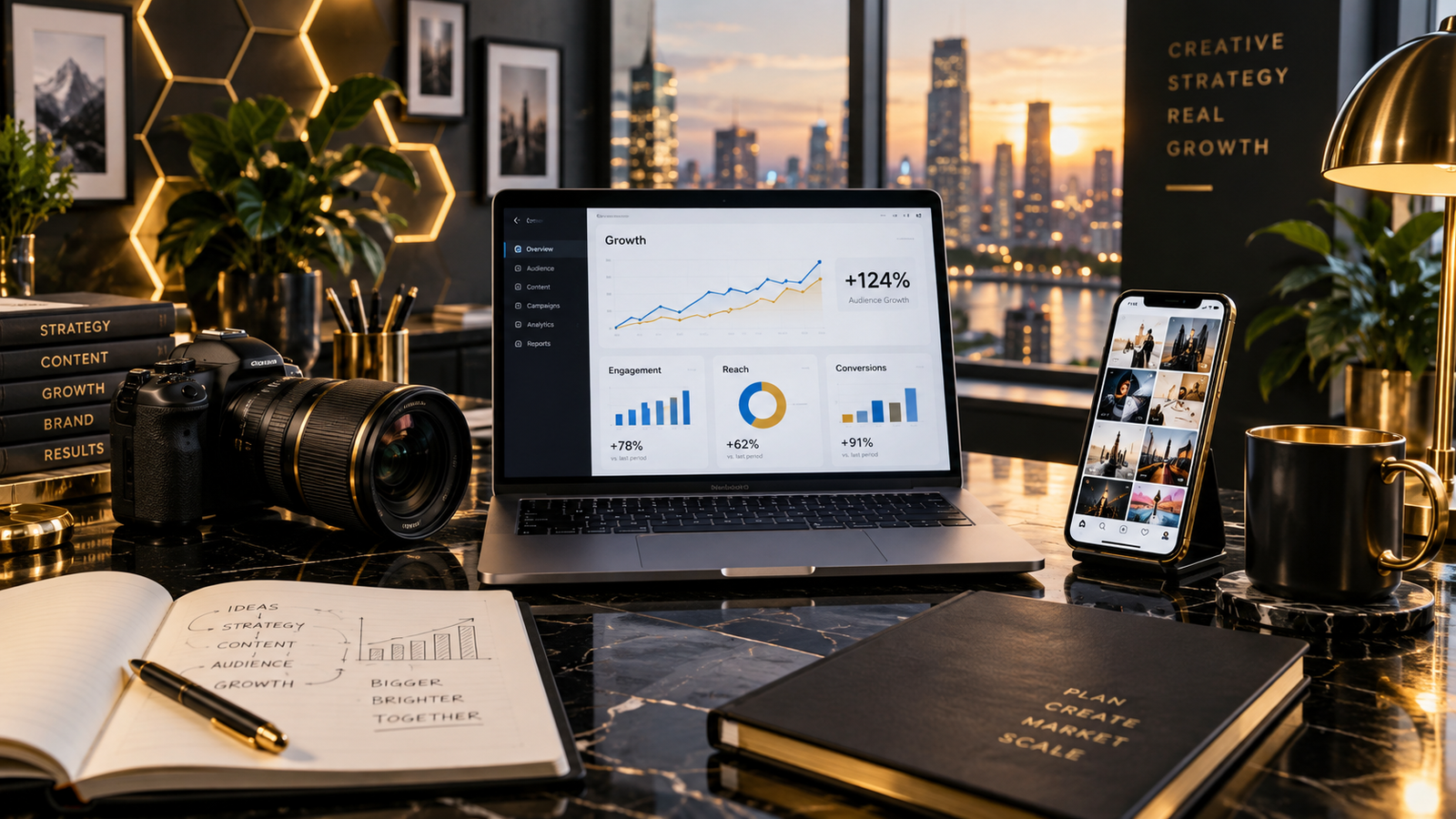 A focused marketing workspace for planning a customer journey